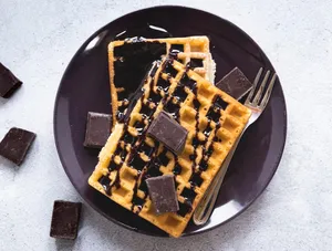 2 Chocolate Waffle