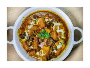 Baby Corn Mushroom Curry