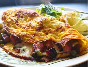 Pepper Paneer Cheese omelette