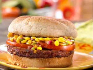 Spinach  Corn Burger