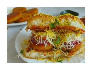 Aloo Tikki Cheese Vada Pav