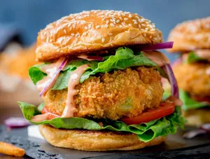 Cheesy Masala Burger