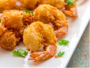 Golden Fried Prawns