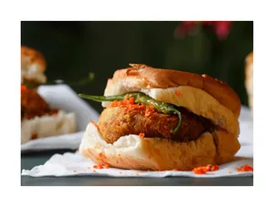 Spicy Cheese Vada Pav