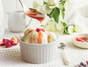 Nutella Lychees Ice Cream
