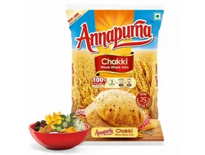 Annapurna Chakki Whole Wheat Atta/ 100% Whole Wheat, No Maida