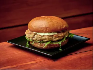 Paneer Tikki Cheese Burger