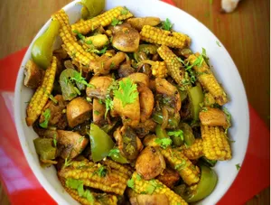 Baby Corn Mushroom Salt & Pepper