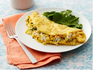 Garlic Corn Omelette