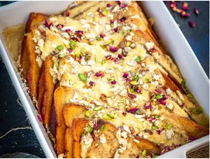 Double Ka Meetha with Ice cream