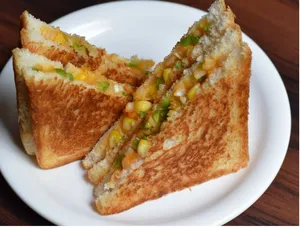 Capsicum Cheese Toast Sandwich