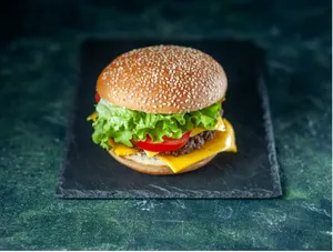 Spinach Corn Cheese Burger