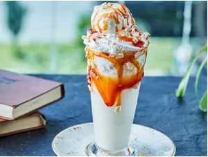 Vanilla Milkshake With Ice Cream