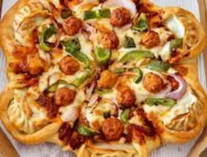 Cheesy Pizza Momos (5Pcs)