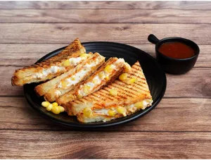Garlic Corn Cheese Grilled Sandwich
