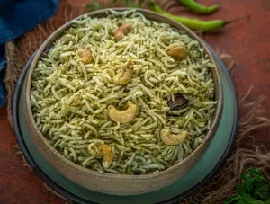 Butter Palak Fried Rice