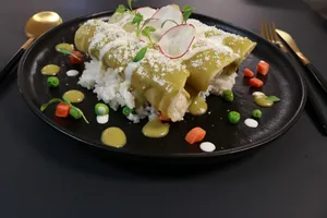 GREEN CHICKEN ENCHILADAS