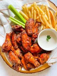 Regular Wings with Fries