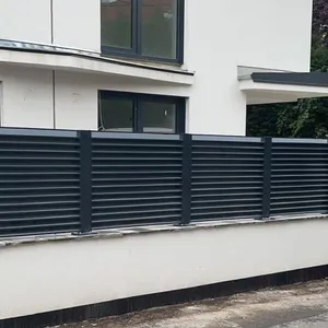 Steel slat fences per m2