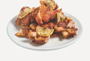 Charred Chicken with Garlic Aioli Side