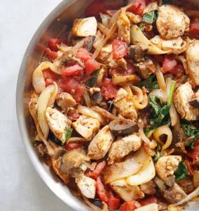 Eggplant With Slice Chicken