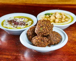 Hummus, Falafel & Spicy Feta Cheese