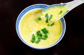 Shredded Chicken Egg Drop Soup with Corn