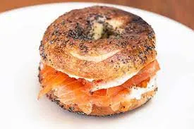 Toasted Bagel w/ Lox, Cream Cheese, Lettuce, Tomato & Onion