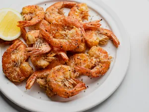 Salt and Pepper Jumbo Shrimp with Shell