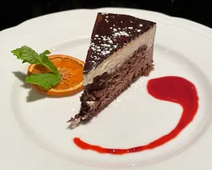 White And Dark Chocolate Mousse Cake