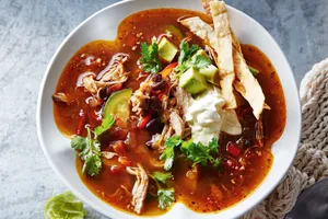 Diced Bean Curd and Shredded Pork Potage Soup