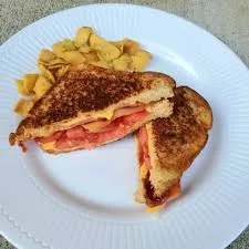 Grilled Cheese With Bacon And Tomato Sandwich