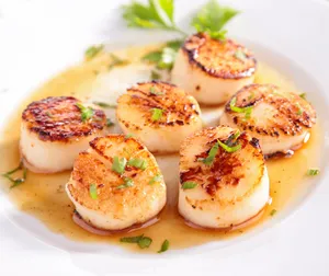 Scallop with White Wine Sauce