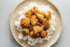 Sesame Chicken over Rice