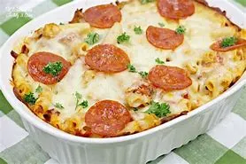Deep Dish Baked Penne Pizza