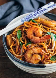 Shrimp Lo Mein 虾捞面