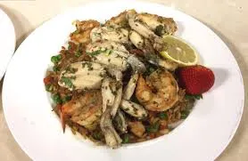 Fried Frog With Garlic, Salt And Pepper