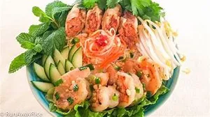 Grilled Jumbo Shrimp With Rice Vermicelli (Dry)