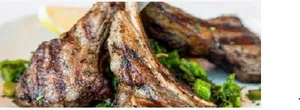 New Zealand Grilled Lamb Chops Entree