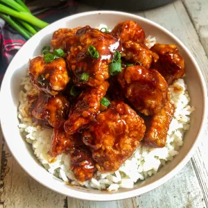General Tso's Chicken over Rice