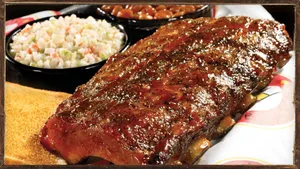 Half Rack Baby Back Ribs Platter