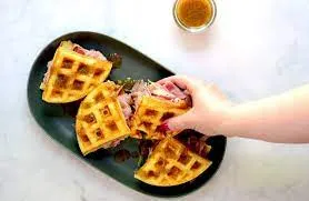 Waffles With Ham