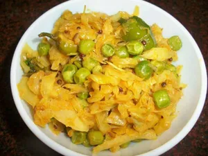 Cabbage Matar