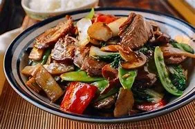 Pork With Preserved Vegetables In Oyster Sauce Entree