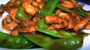 Prawns With Snow Pea Pods (Special Diet Menu)