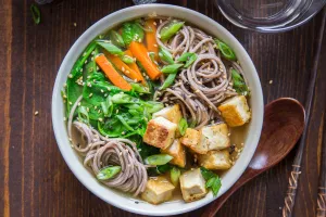 TOFU WITH SOBA MISO