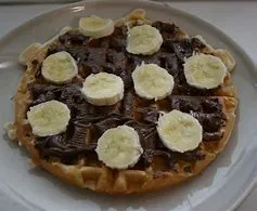 Nutella Waffle With Banana
