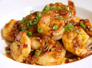Shrimps with Garlic Sauce