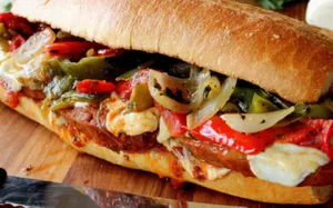 Sausage & Peppers Hot Hero