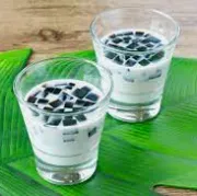 Soy Milk + Grass Jelly